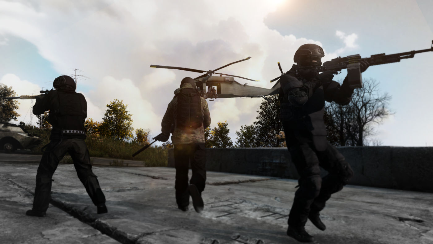 Helicopter extraction with the squad