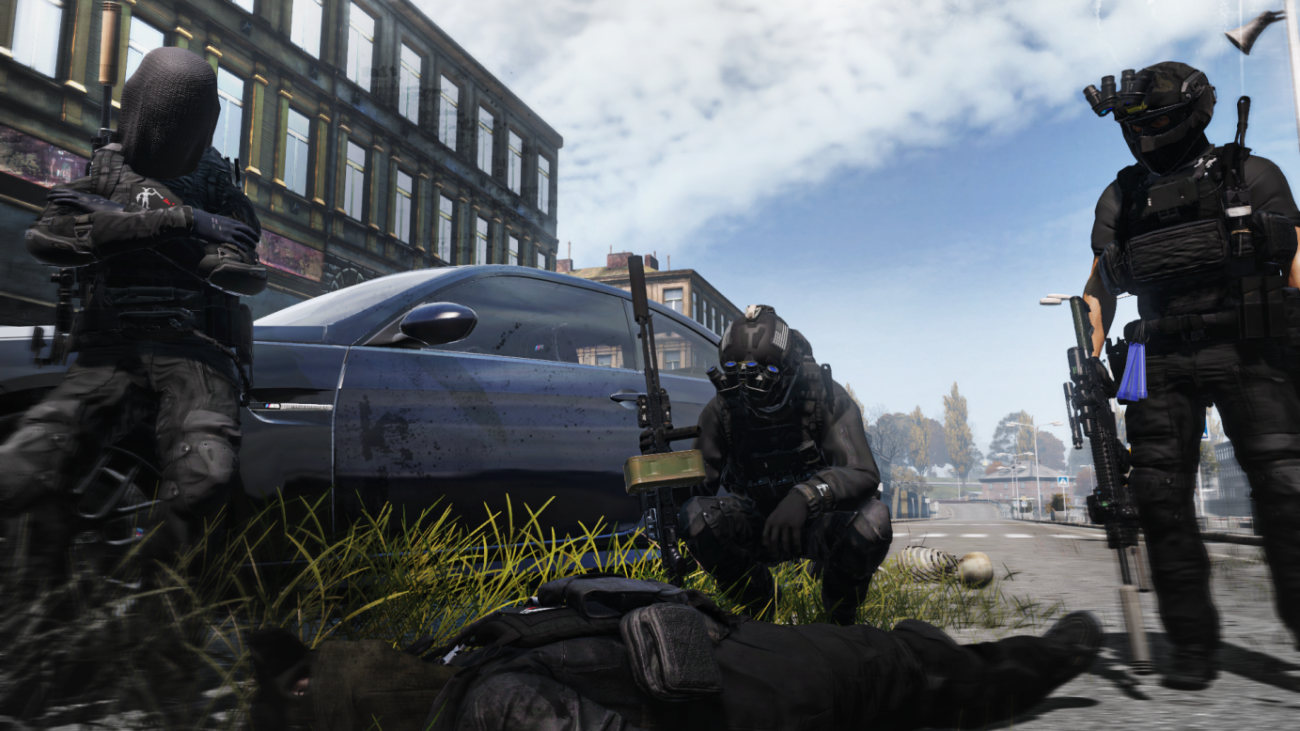 Urban firefight in the streets